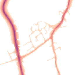 Daytime road noise heatmap for SG5 3XU