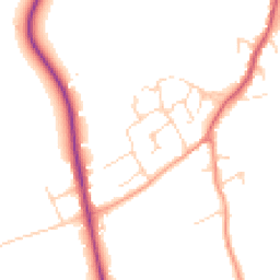 Daytime road noise heatmap for SG5 3XW