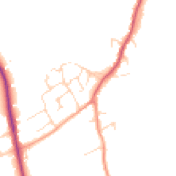 Daytime road noise heatmap for SG5 3YJ