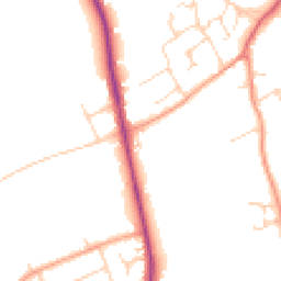 Daytime road noise heatmap for SG5 3YL