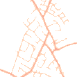 Daytime road noise heatmap for SG5 4BX