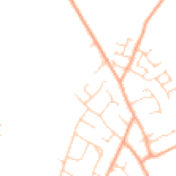 Daytime road noise heatmap for SG5 4DE