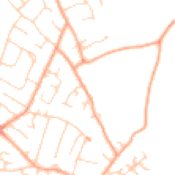 Daytime road noise heatmap for SG5 4DQ