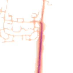 Daytime road noise heatmap for SG5 4FE