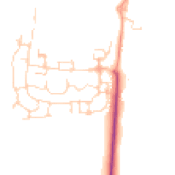 Daytime road noise heatmap for SG5 4FN