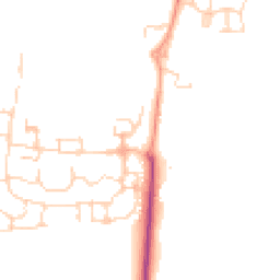Daytime road noise heatmap for SG5 4FQ