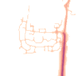 Daytime road noise heatmap for SG5 4GQ