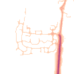 Daytime road noise heatmap for SG5 4GX