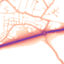 Daytime road noise heatmap for SG5 4HH