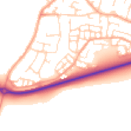 Daytime road noise heatmap for SG5 4HJ