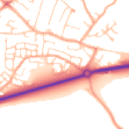 Daytime road noise heatmap for SG5 4LR