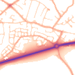 Daytime road noise heatmap for SG5 4LS