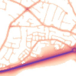 Daytime road noise heatmap for SG5 4QU