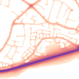 Daytime road noise heatmap for SG5 4QY