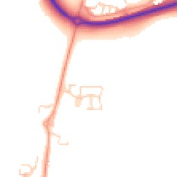 Daytime road noise heatmap for SG5 4SA