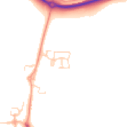 Daytime road noise heatmap for SG5 4SD