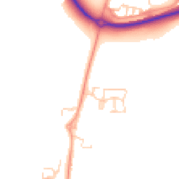 Daytime road noise heatmap for SG5 4SE