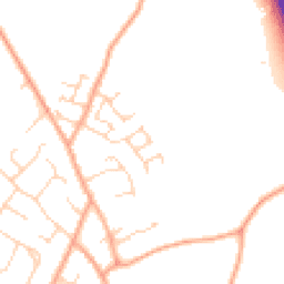 Daytime road noise heatmap for SG5 4SS