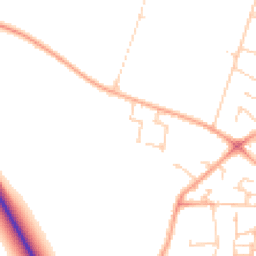 Daytime road noise heatmap for SG5 4SX