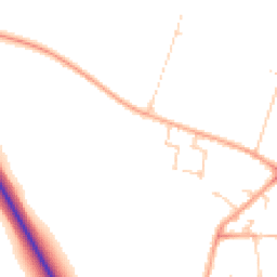 Daytime road noise heatmap for SG5 4SY