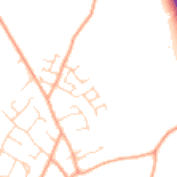 Daytime road noise heatmap for SG5 4TG