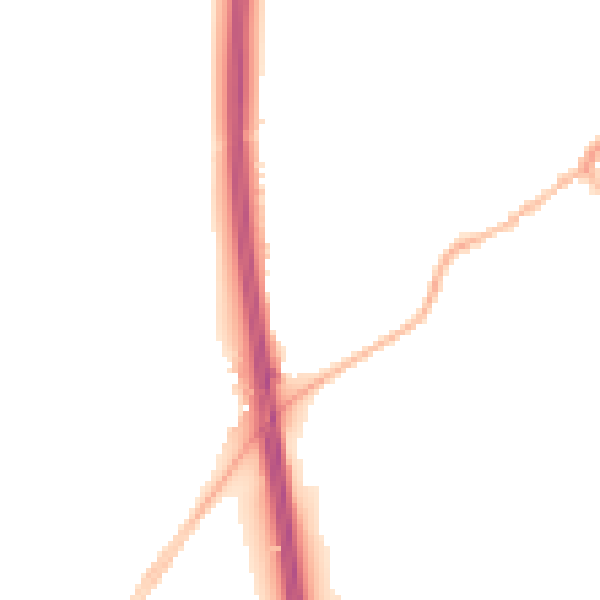 Night-time road noise heatmap for SG7 5AA