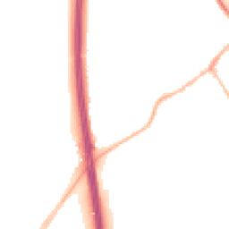 Night-time road noise heatmap for SG7 5AB