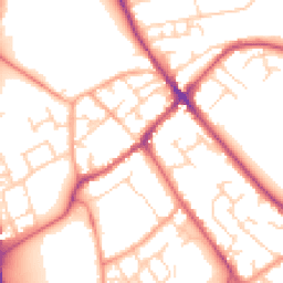 Daytime road noise heatmap for SG7 5AD