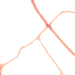 Night-time road noise heatmap for SG7 5AD