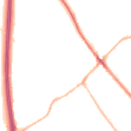 Night-time road noise heatmap for SG7 5AF