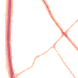 Night-time road noise heatmap for SG7 5AT