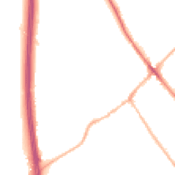 Night-time road noise heatmap for SG7 5AW