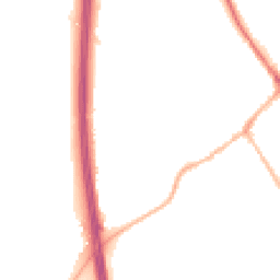 Night-time road noise heatmap for SG7 5BE