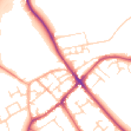 Daytime road noise heatmap for SG7 5BU