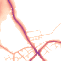 Daytime road noise heatmap for SG7 5BY