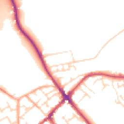 Daytime road noise heatmap for SG7 5DD