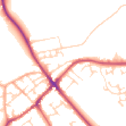 Daytime road noise heatmap for SG7 5DE