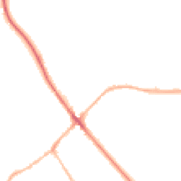 Night-time road noise heatmap for SG7 5DE