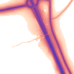 Daytime road noise heatmap for SG7 5EP