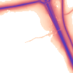 Daytime road noise heatmap for SG7 5ES