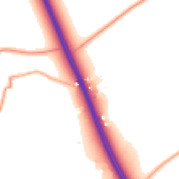 Daytime road noise heatmap for SG7 5EX