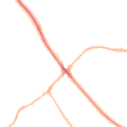 Night-time road noise heatmap for SG7 5FE