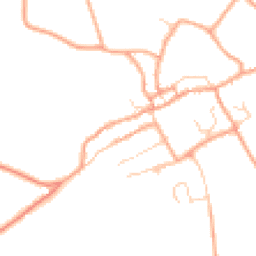 Daytime road noise heatmap for SG7 5NQ