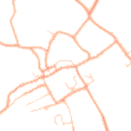 Daytime road noise heatmap for SG7 5NW
