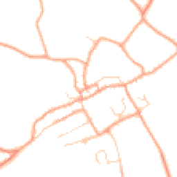 Daytime road noise heatmap for SG7 5NY