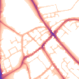 Daytime road noise heatmap for SG7 5TA