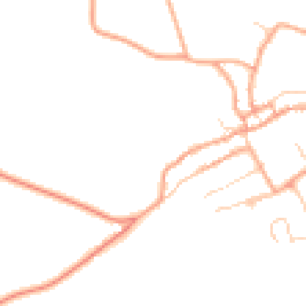 Daytime road noise heatmap for SG7 5TH
