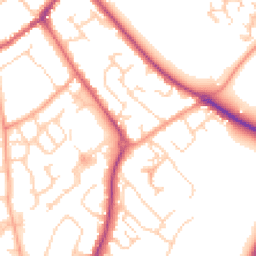 Daytime road noise heatmap for SG7 6BP
