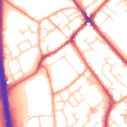 Daytime road noise heatmap for SG7 6DX