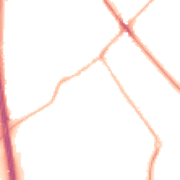 Night-time road noise heatmap for SG7 6DX